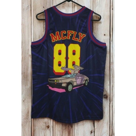Back To The Future Marty McFly Jersey Small Basketball Rare NEW (Retail : $120) - Picture 3 of 7